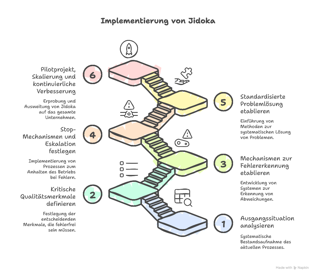Jidoka implementieren – Eine Anleitung