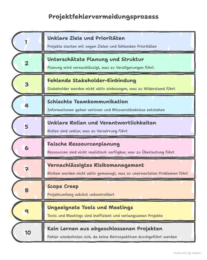 Häufige Projektfehler – und wie man sie vermeidet