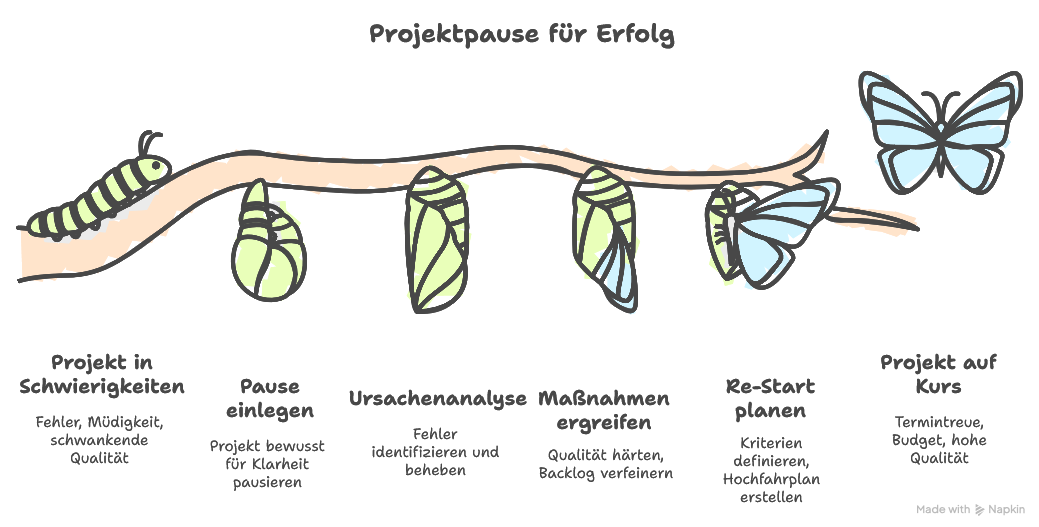 Pause im Projektmanagement