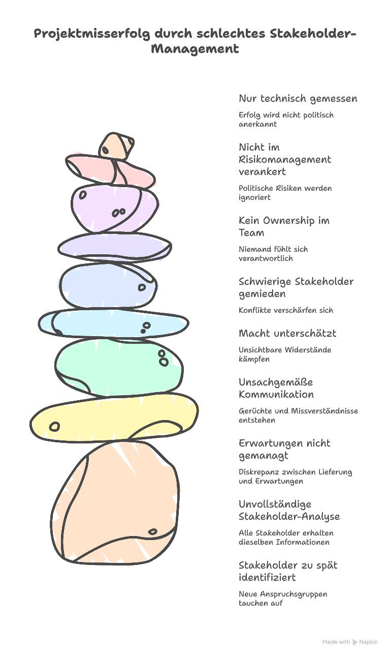 Typische Stakeholder-Fehler in Projekten