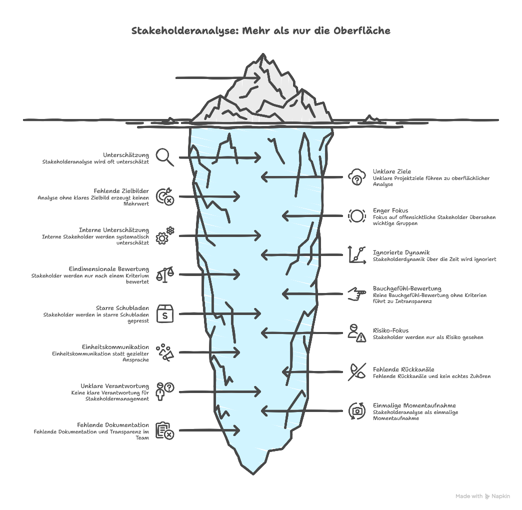 Häufige Fehler bei der Stakeholderanalyse