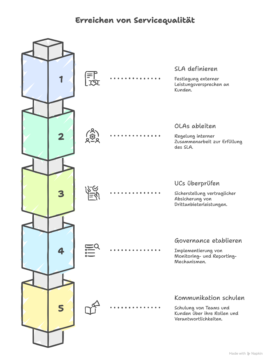 SLA vs. OLA vs. UC – Unterschiede einfach erklärt