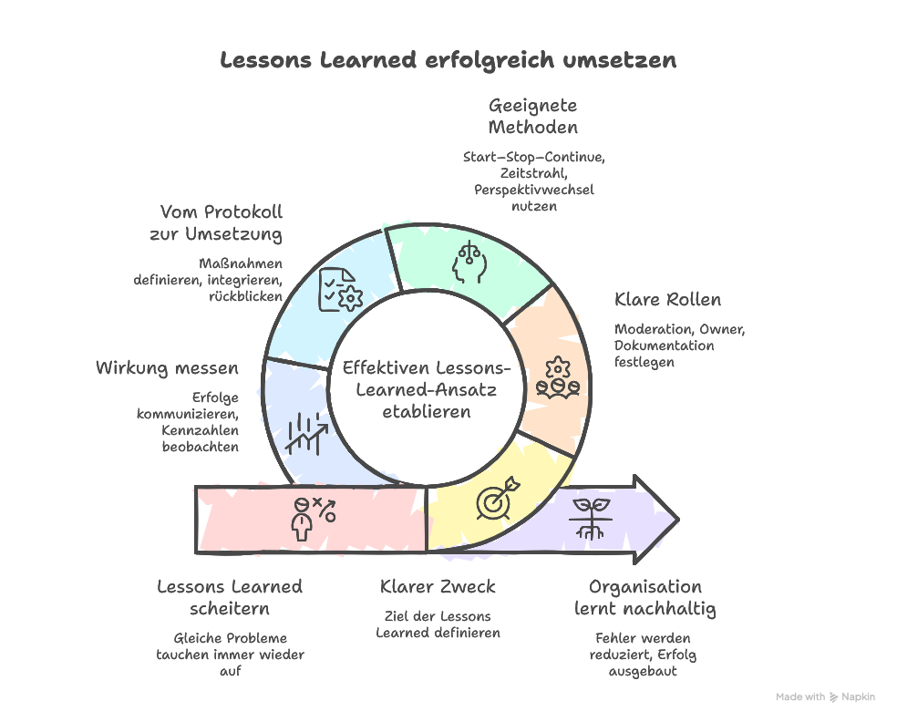 Warum Lessons Learned oft scheitern: Typische Fehler