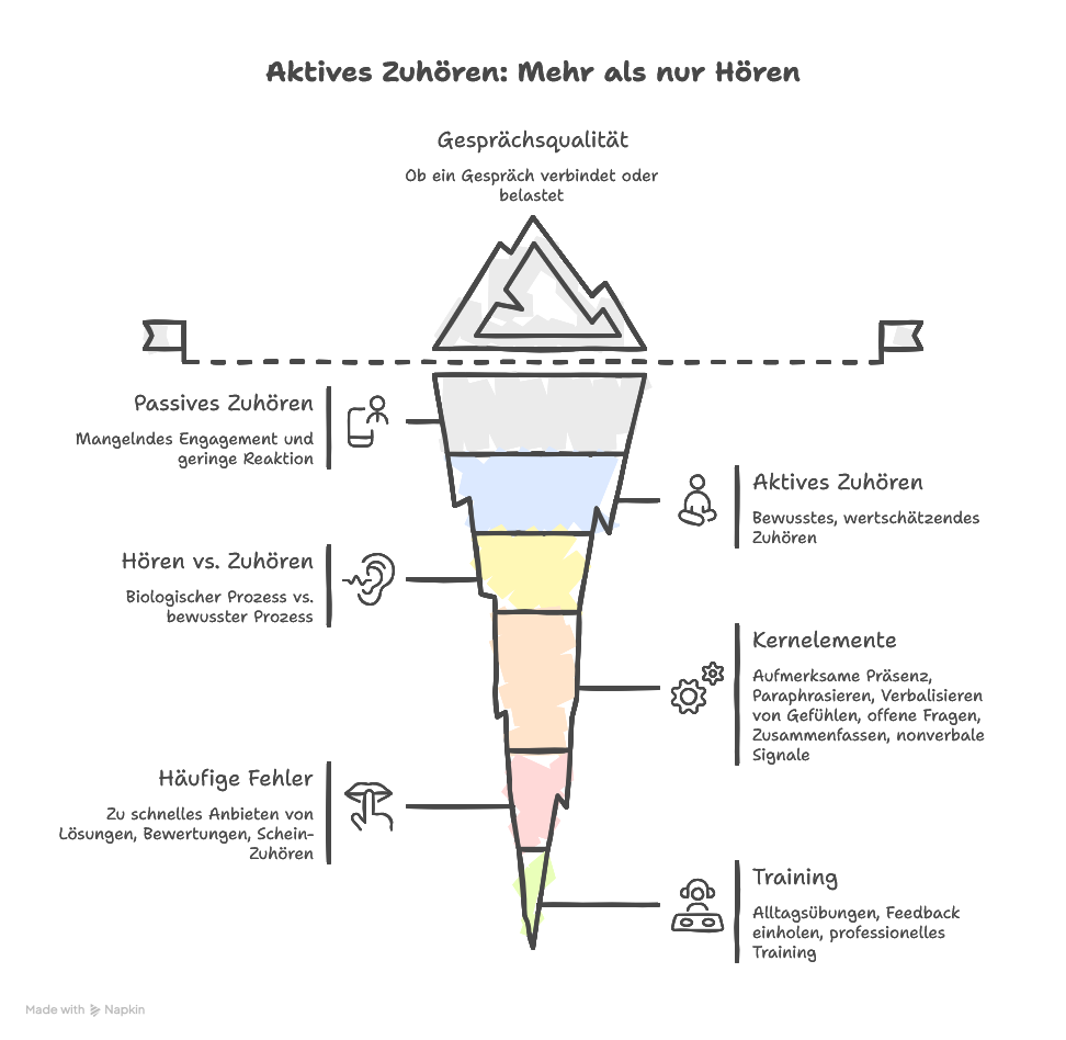 Aktives vs. passives Zuhören