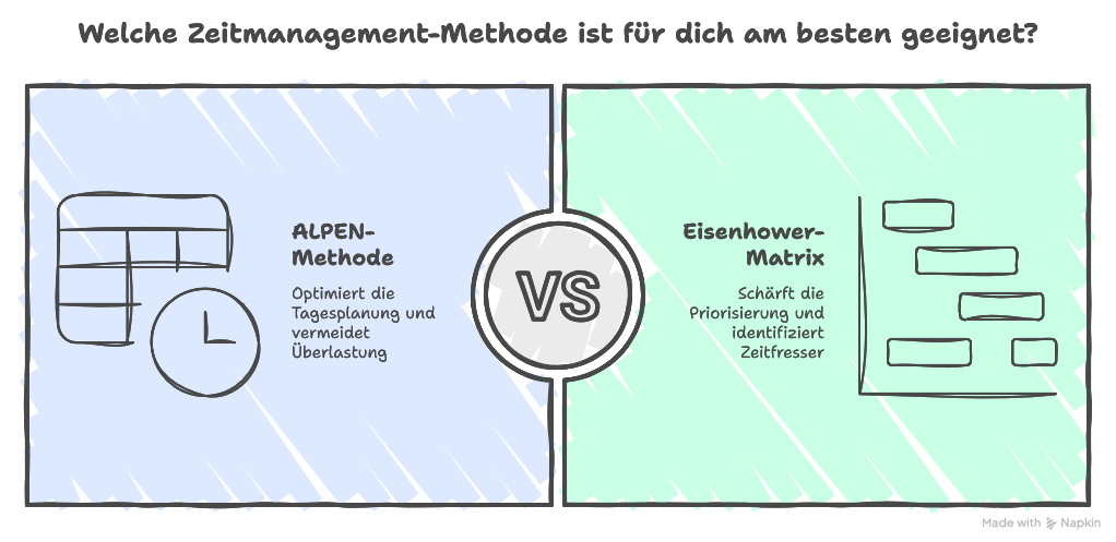 ALPEN Methode vs. Eisenhower Matrix