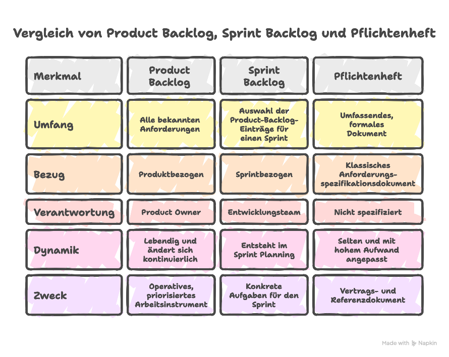 Product Backlog: Definition & Zweck