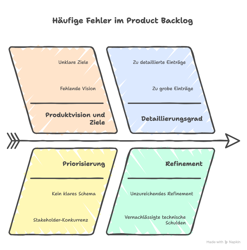 Typische Fehler im Product Backlog