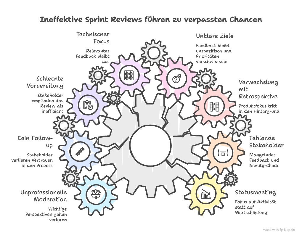 Typische Sprint-Review-Fehler