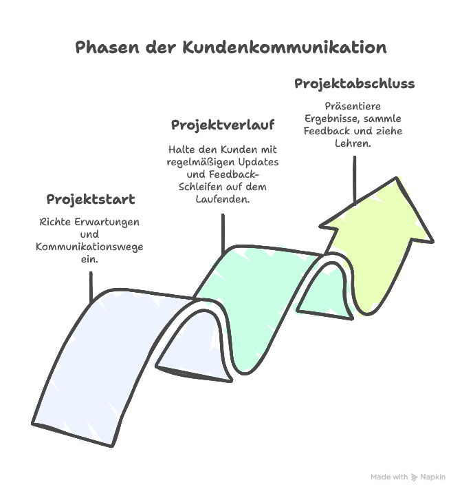 Kundenkommunikation im Projektverlauf