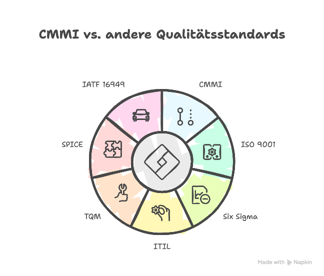 CMMI vs. andere Qualitätsstandards – Kurzvergleich