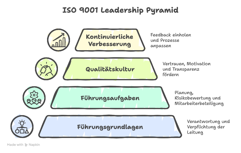 Rolle der Führung bei ISO 9001