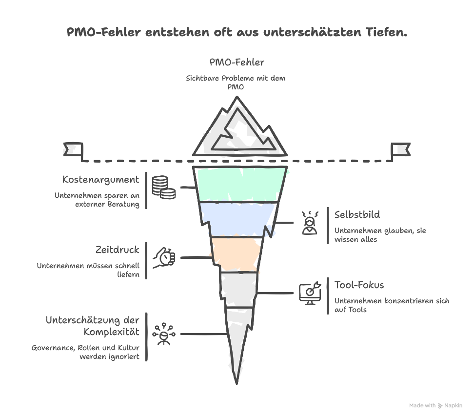 Typische Fehler ohne PMO Beratung
