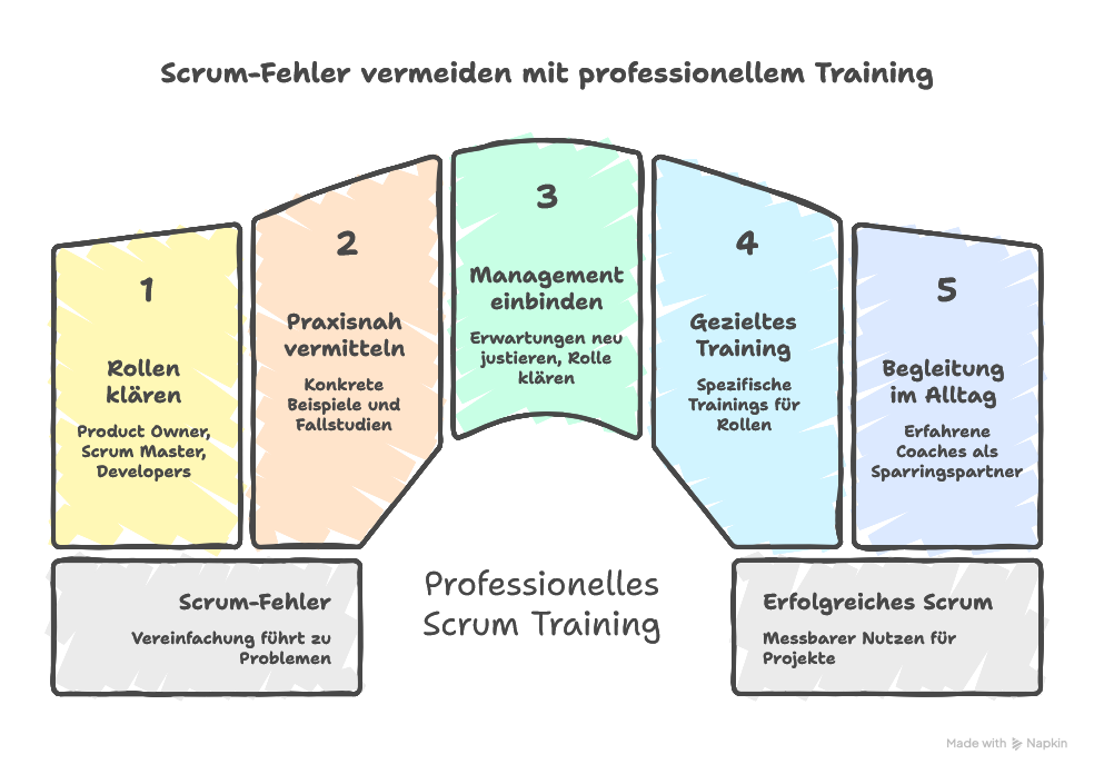 Typische Fehler ohne professionelles Scrum Training