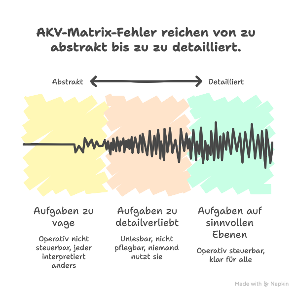 Typische Fehler bei der AKV-Matrix