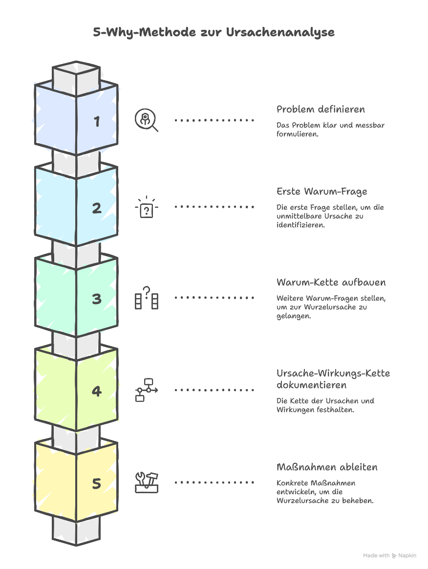 5 Why Methode erklärt