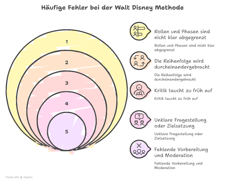Häufige Fehler bei der Walt Disney Methode
