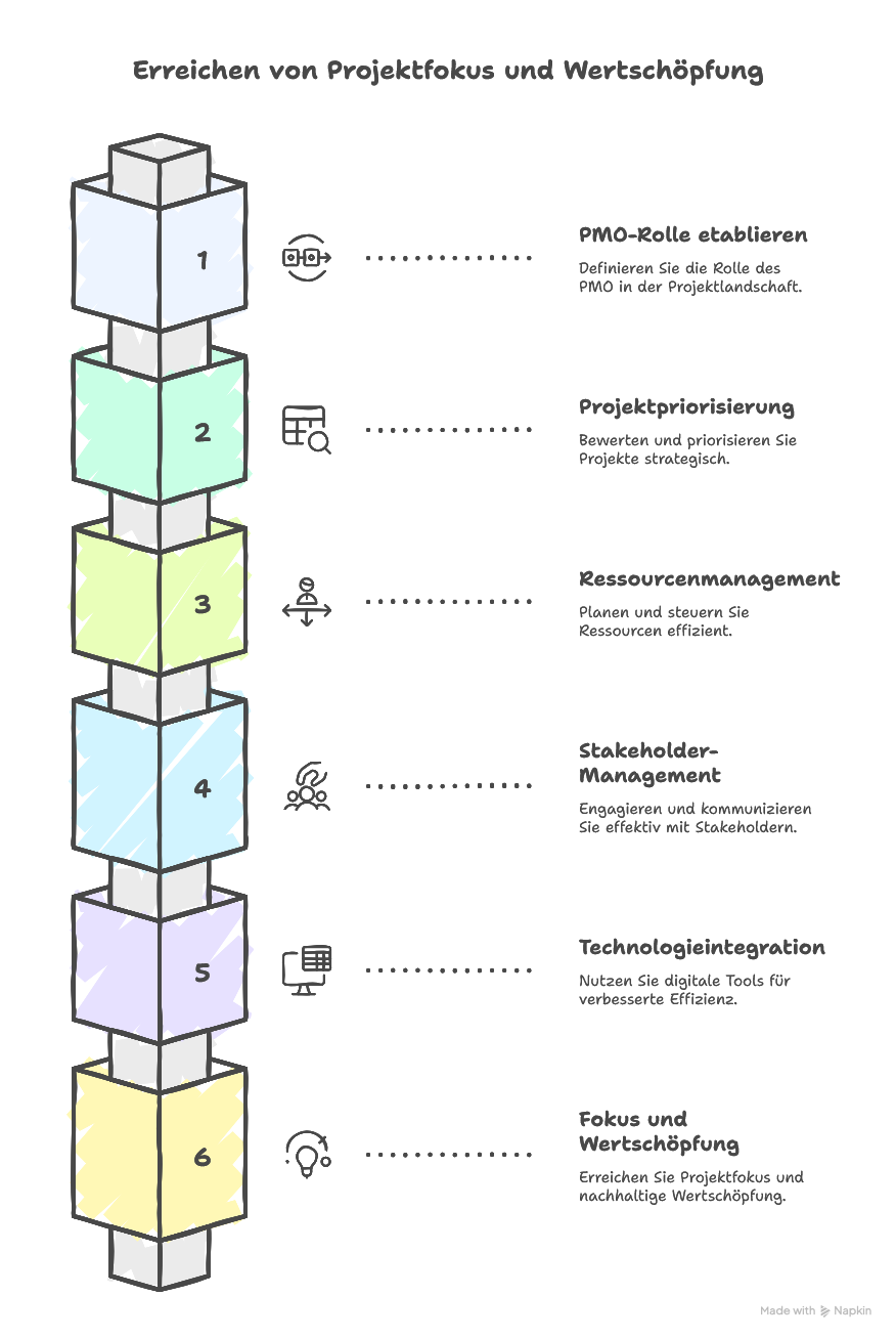 Wie ein PMO Projekte priorisiert und Ressourcen effizient steuert