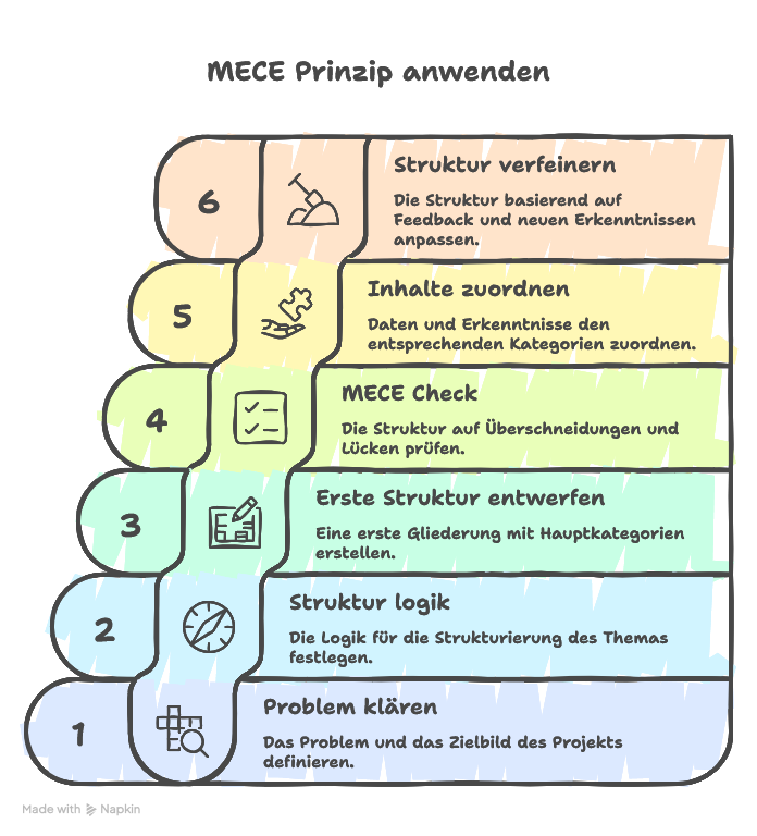 Nutzen des MECE Prinzips für Analyse & Struktur