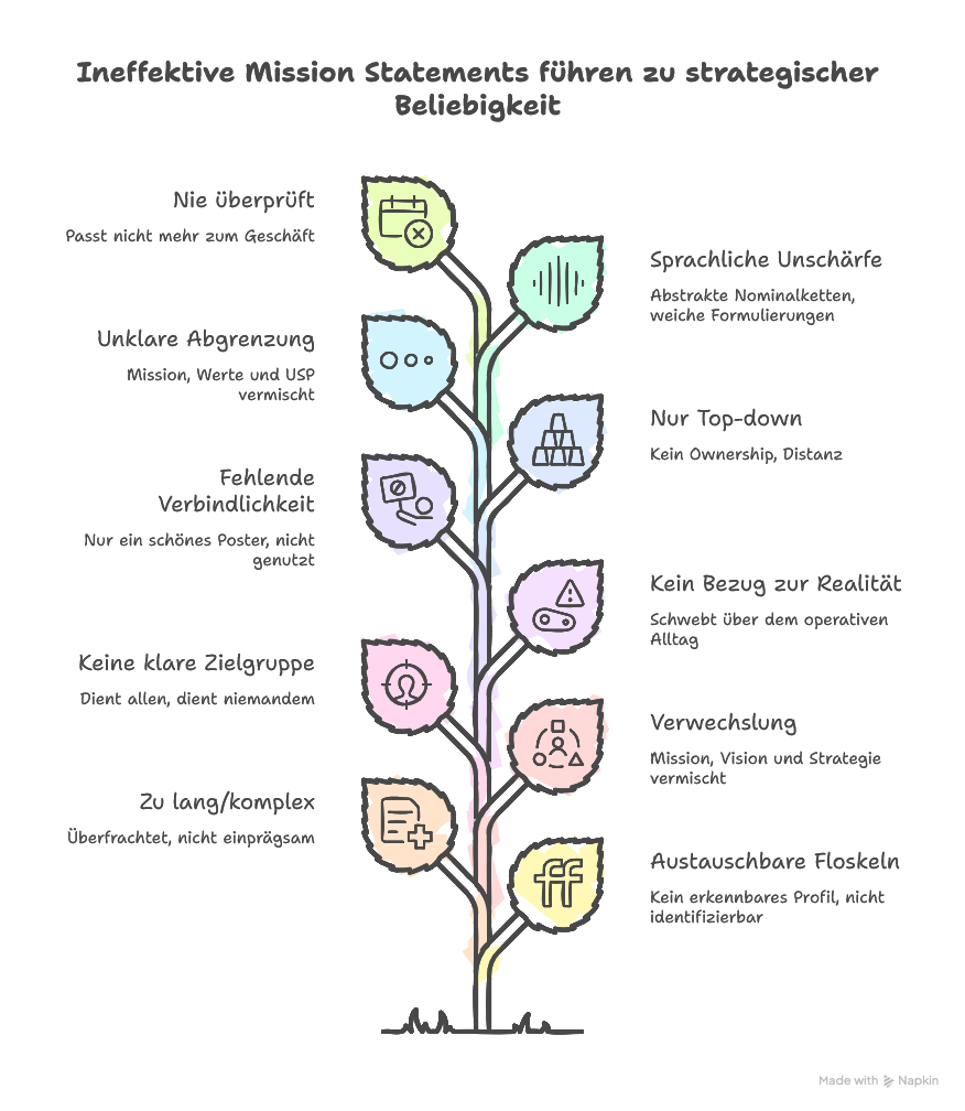 Typische Fehler beim Mission Statement