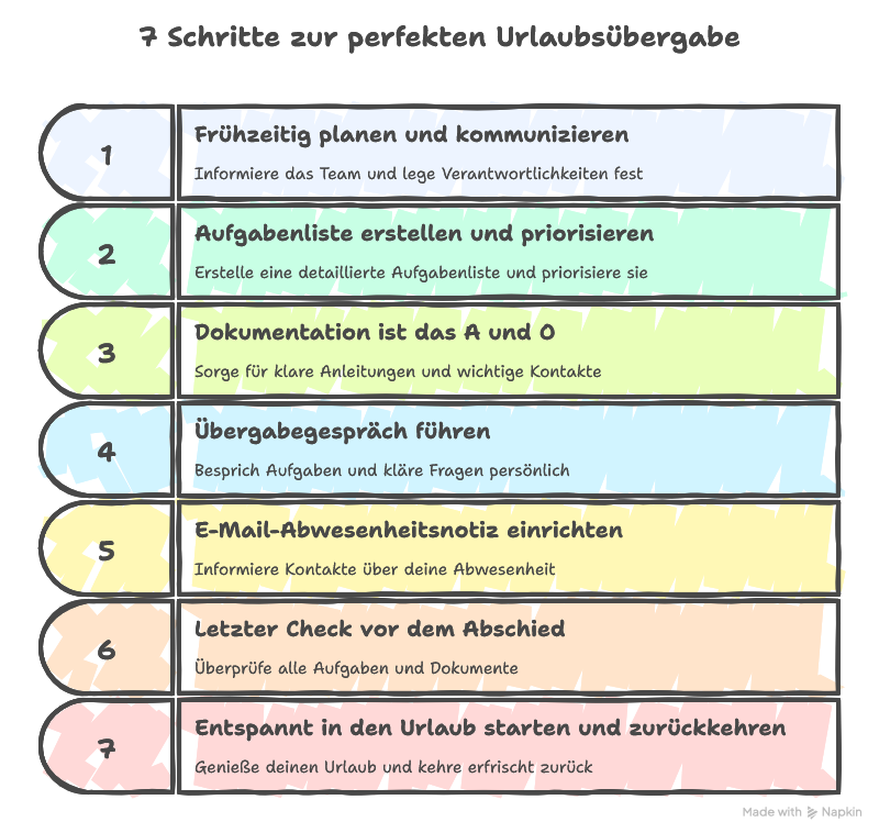 Urlaubsübergabe in 7 Schritten