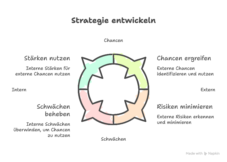 Nutzen der SWOT Analyse für Strategie
