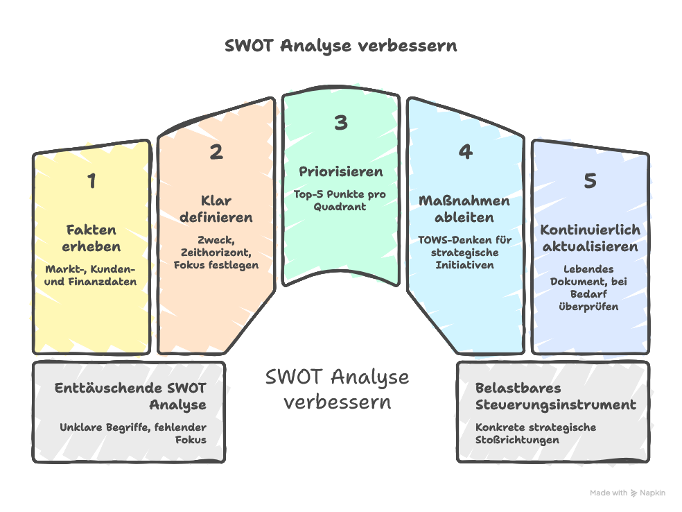 Typische Fehler bei der SWOT Analyse