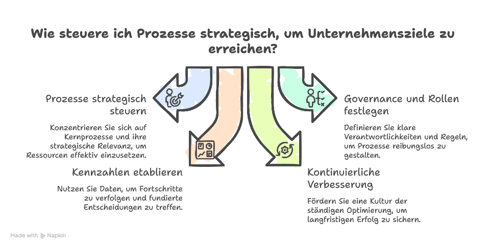 Prozessmanagement Beratung für Führungskräfte: Prozesse strategisch steuern