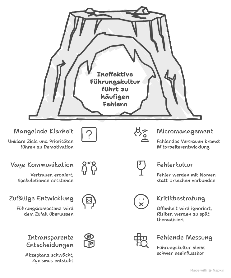 Typische Fehler ohne durchdachte Führungskultur