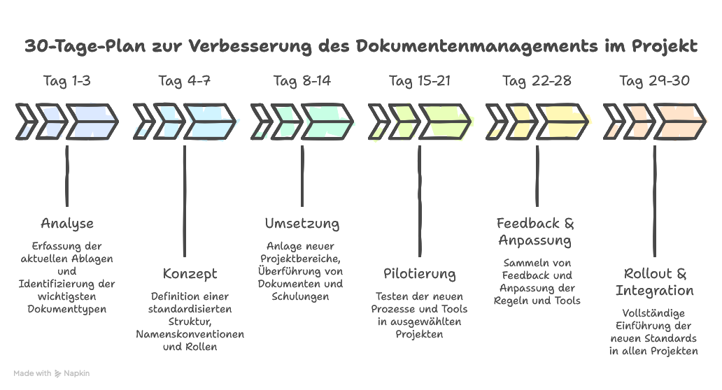 Dokumentenmanagement im Projekt verbessern