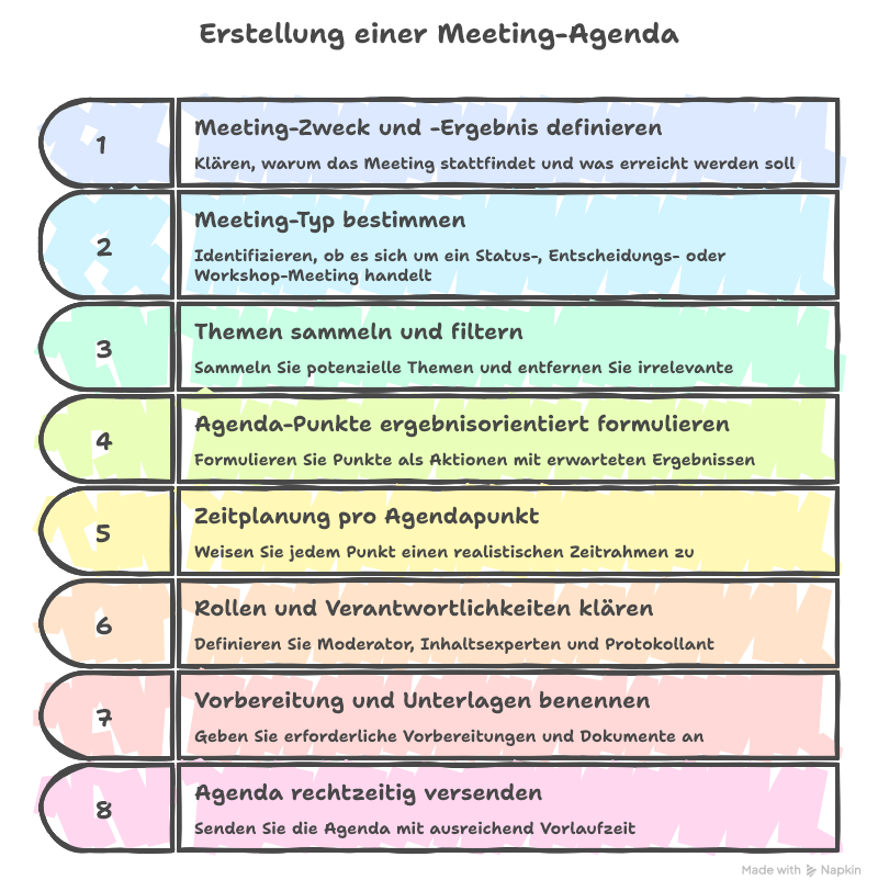 Agenda für Meetings richtig erstellen