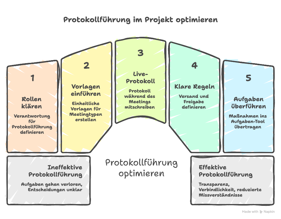 Protokollführung im Projekt optimieren