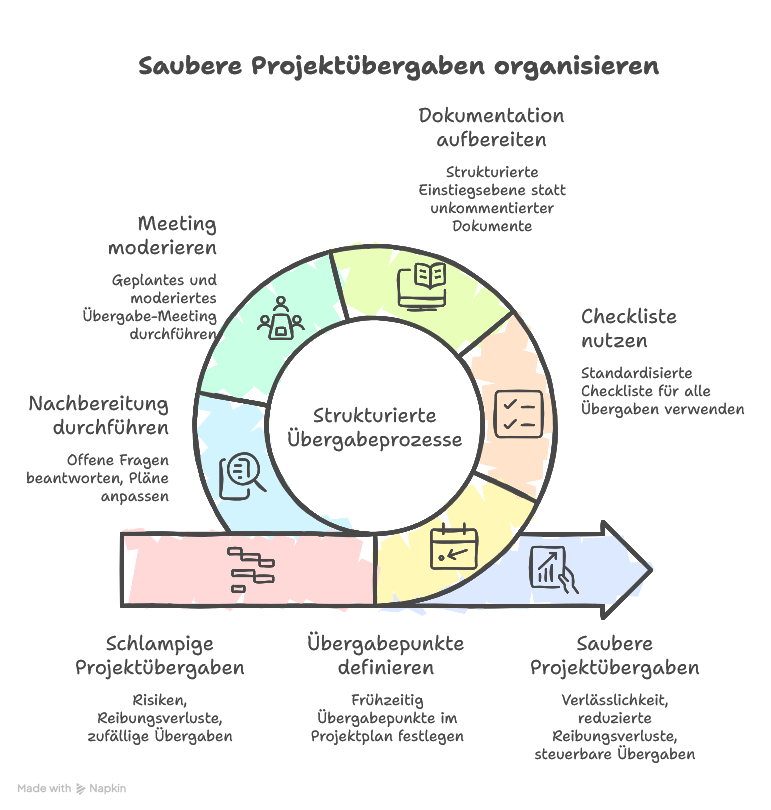 Übergaben im Projekt sauber organisieren