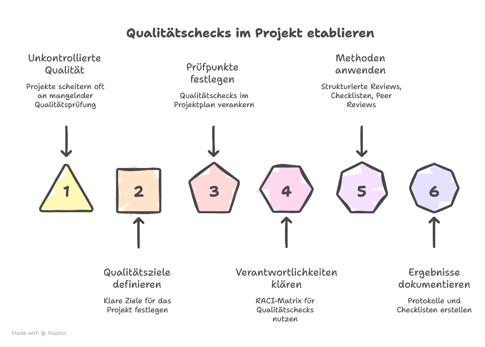 Qualitätschecks im Projekt durchführen