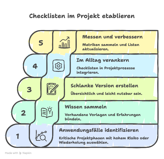 Checklisten im Projekt etablieren