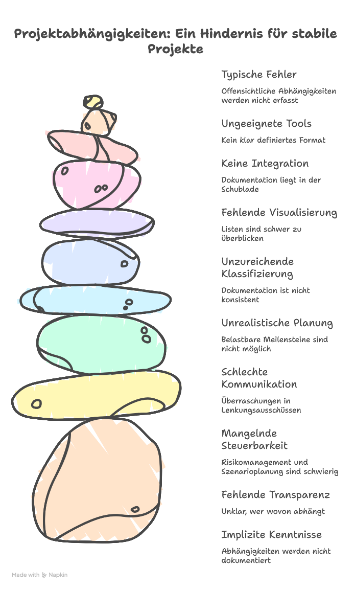 Abhängigkeiten im Projekt dokumentieren